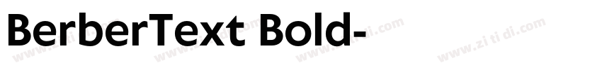 BerberText Bold字体转换
